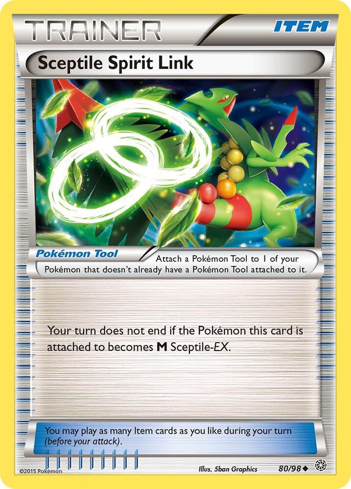 Sceptile Spirit Link #80/98 - XY - Ancient Origins - Near Mint