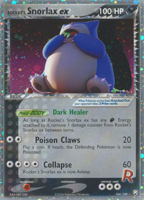 Rocket's Snorlax ex · EX Team Rocket Returns · #104