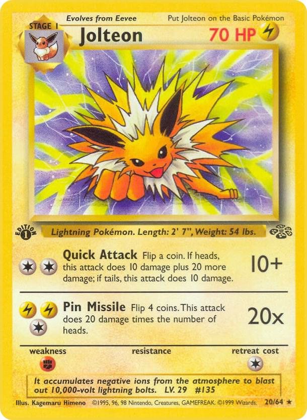 Jolteon (20) #20/64 - Jungle - Lightly Played