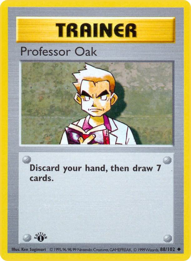 Professor Oak #088/102 - Base Set (Shadowless)