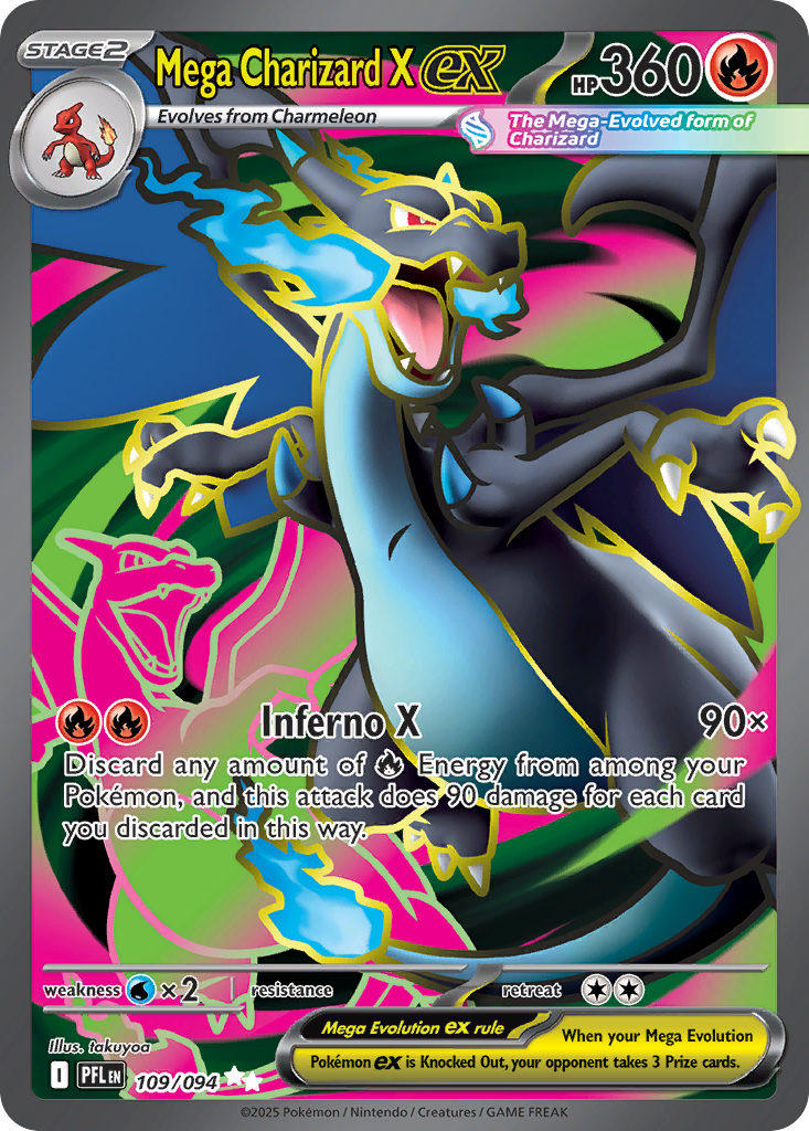 Pokémon — Mega Charizard X ex — Mega Evolution Promos (UR)