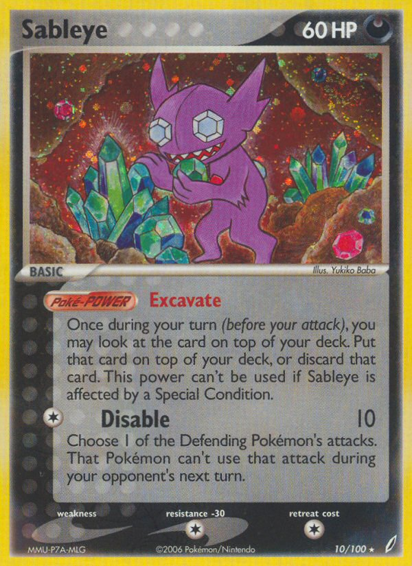 Sableye · EX Crystal Guardians · #10