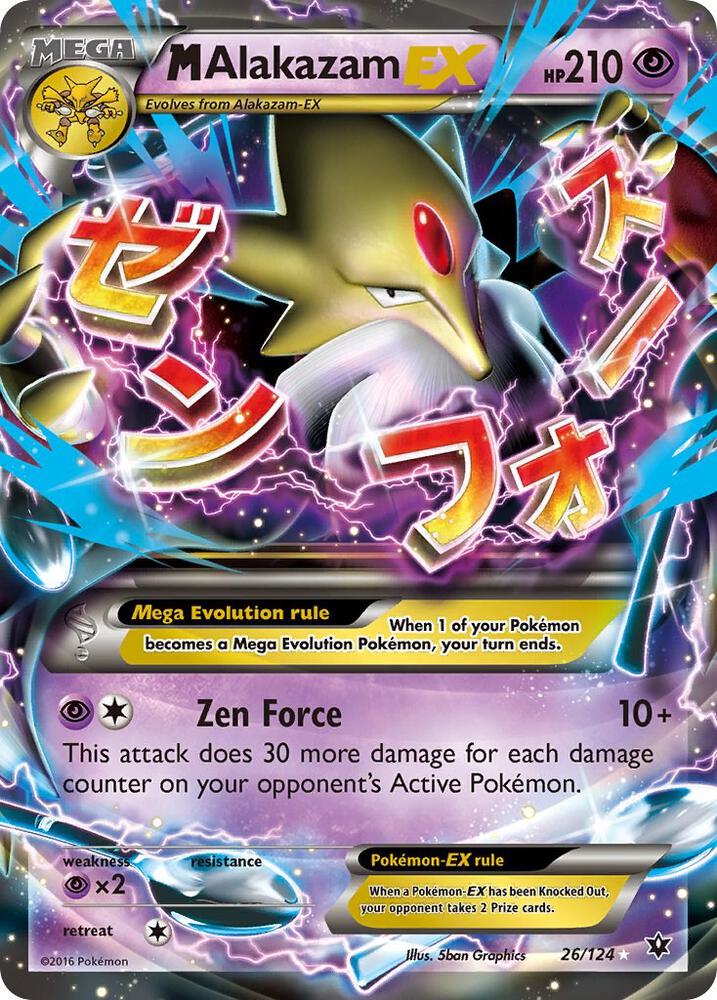 M Alakazam EX #26/124 - XY - Fates Collide - Near Mint