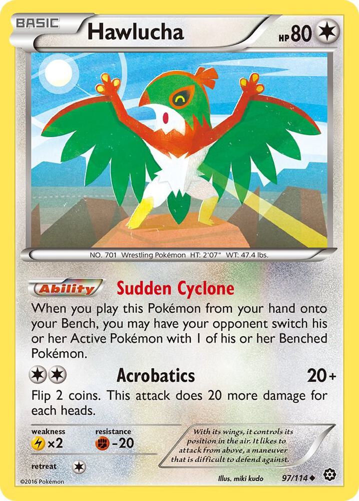 Hawlucha #97/114 - XY - Steam Siege - Near Mint
