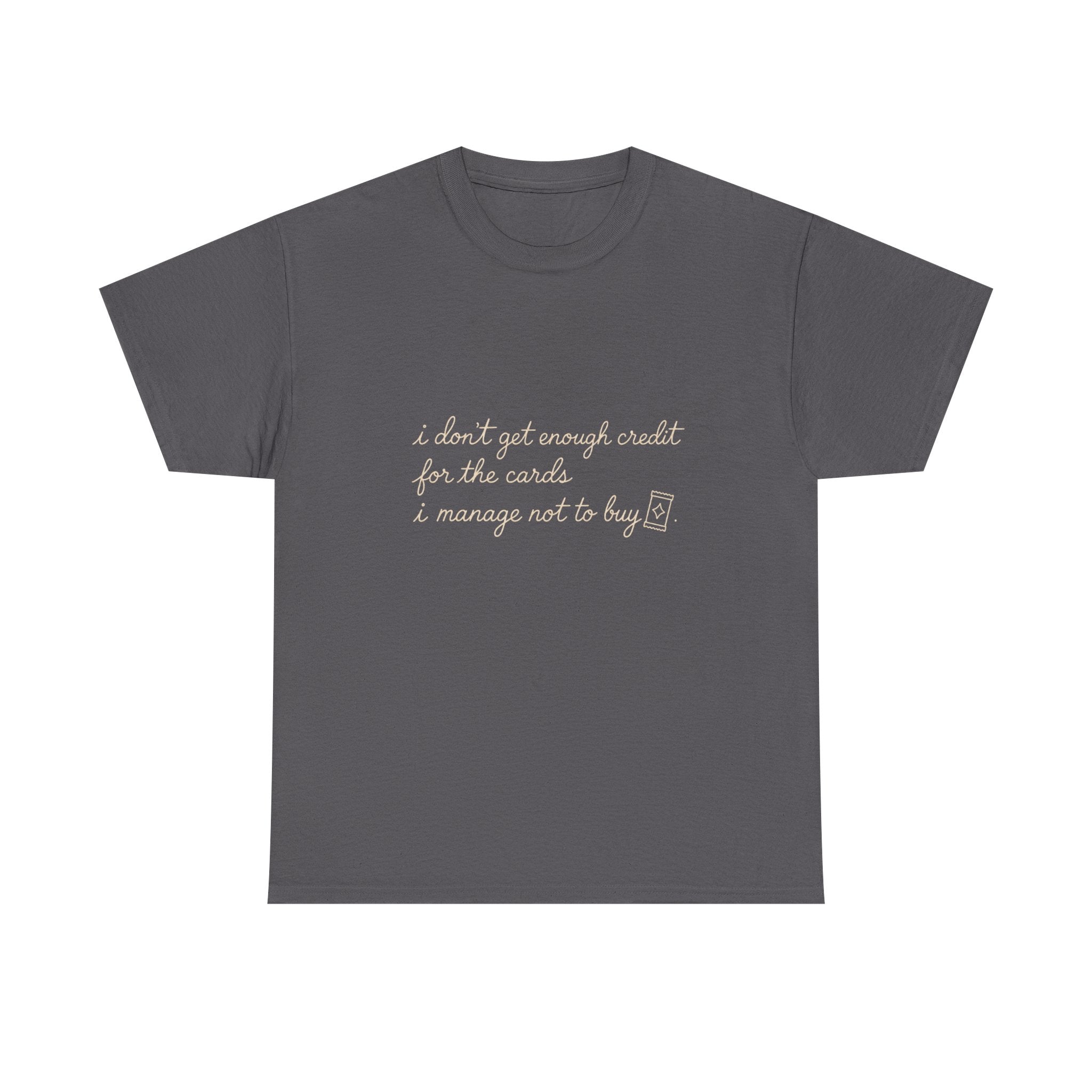 White Tee with Subtle Script Quote – Minimalist Inspirational T-Shirt