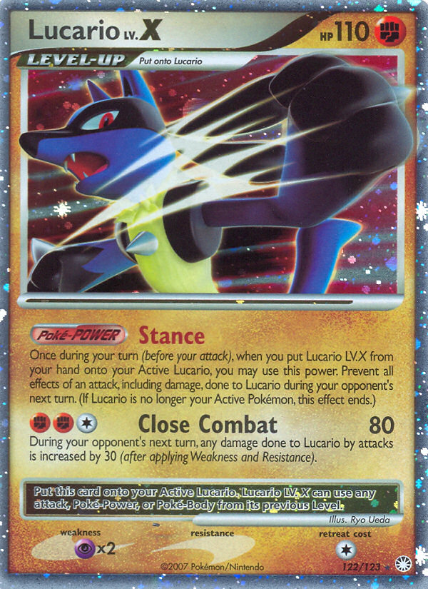 Lucario Lv.X · Mysterious Treasures · #122