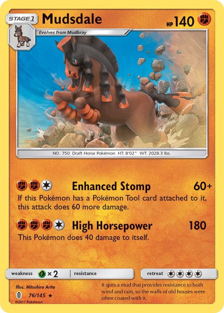 Mudsdale #76/145 - SM - Guardians Rising - Near Mint