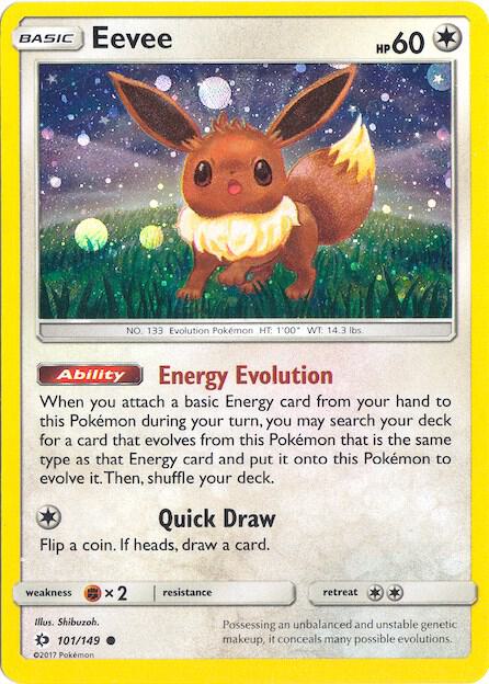 Eevee - 101/149 (Cosmos Holo) #101/149 - Miscellaneous Cards & Products
