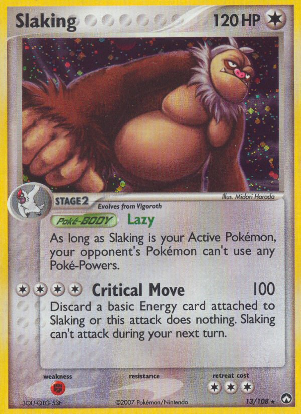 Pokémon — Slaking — EX Power Keepers (Holo)