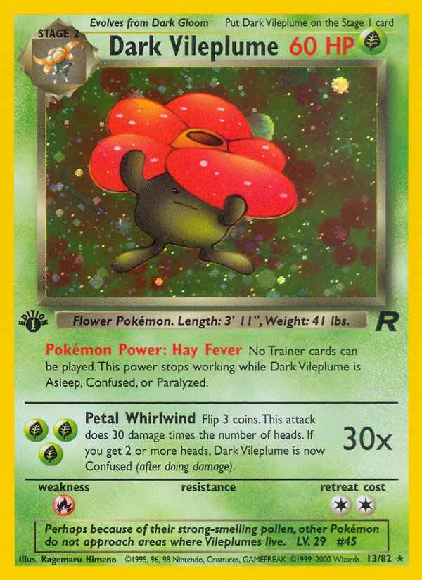 Pokémon — Dark Vileplume — Team Rocket (Holo)