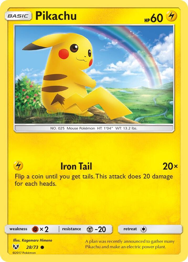 Pikachu #28/73 - Shining Legends