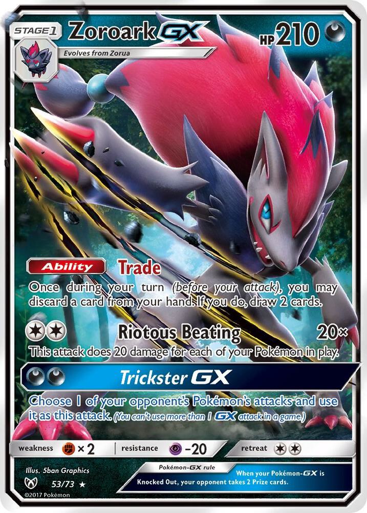 Zoroark GX #53/73 - Shining Legends - Near Mint