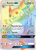 Raichu GX (Secret) #75/73 - Shining Legends - Near Mint