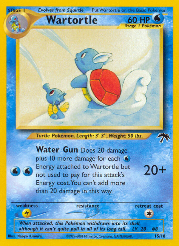 Pokémon — Wartortle — Southern Islands (Promo)