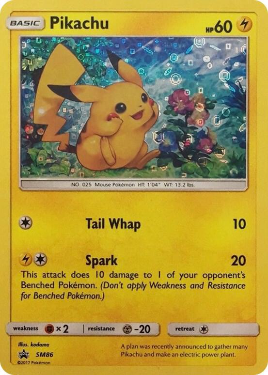 Pikachu - SM86 (General Mills Promo) #SM86 - Miscellaneous Cards & Products