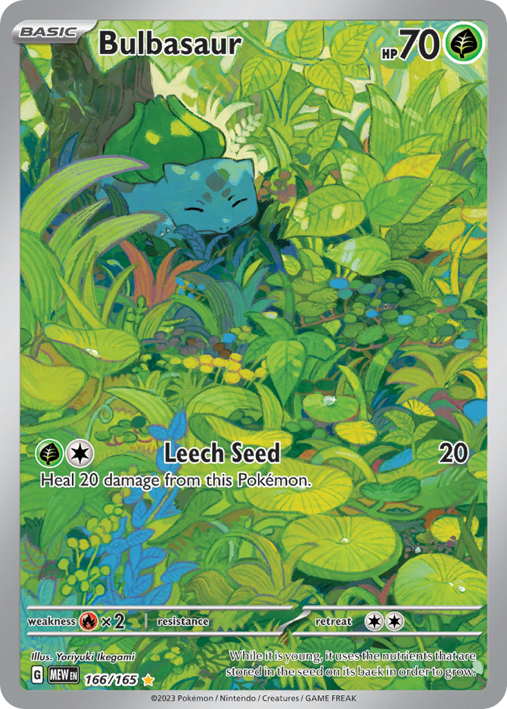 Bulbasaur · SV: 151 · #166/165