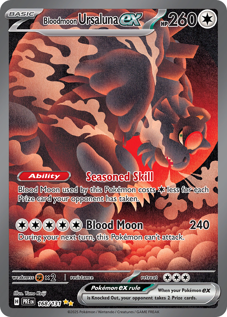 Pokémon — Bloodmoon Ursaluna ex — Prismatic Evolutions (SIR)
