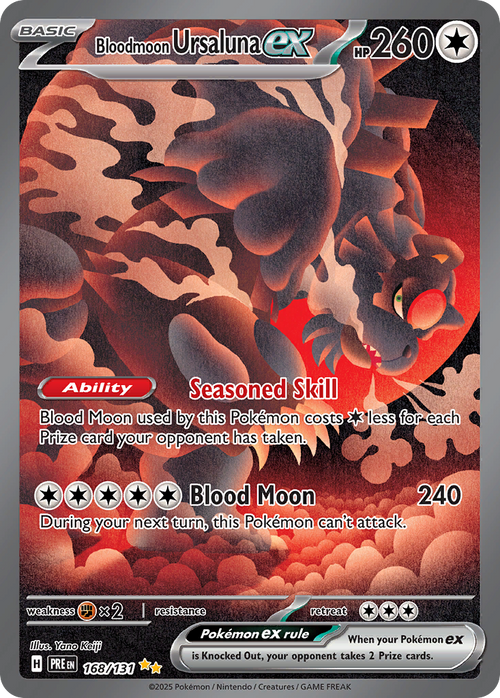 Bloodmoon Ursaluna ex · Prismatic Evolutions · #168/131