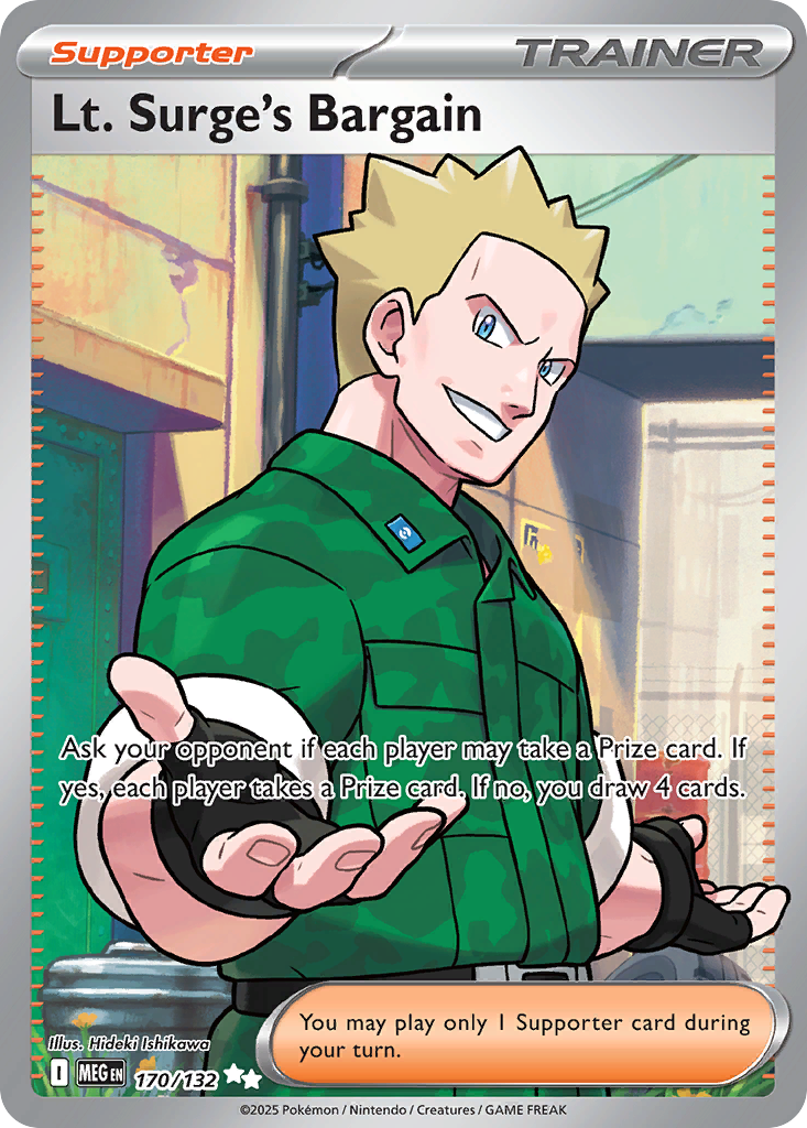 Pokémon — Lt. Surge's Bargain — Mega Evolution (UR)