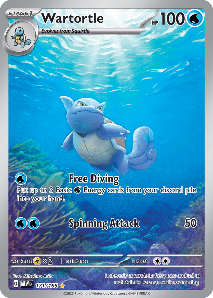 Wartortle · SV: 151 · #171/165