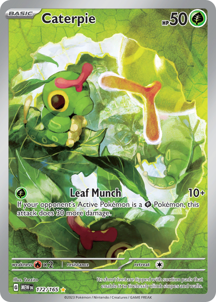 Caterpie · SV: 151 · #172/165