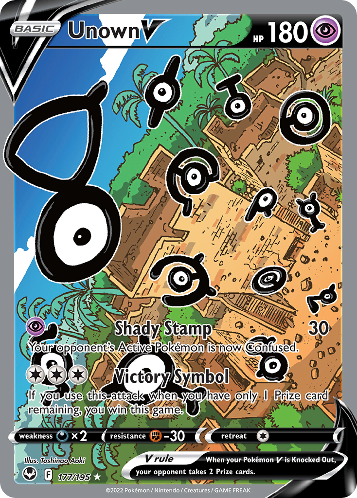Unown V · Silver Tempest · #177/195