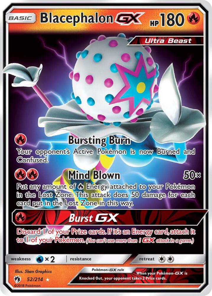 Blacephalon GX #52/214 - SM - Lost Thunder - Lightly Played