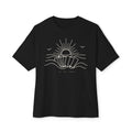 Boxy Tee — Minimal Seashell Sunrise Graphic Tee