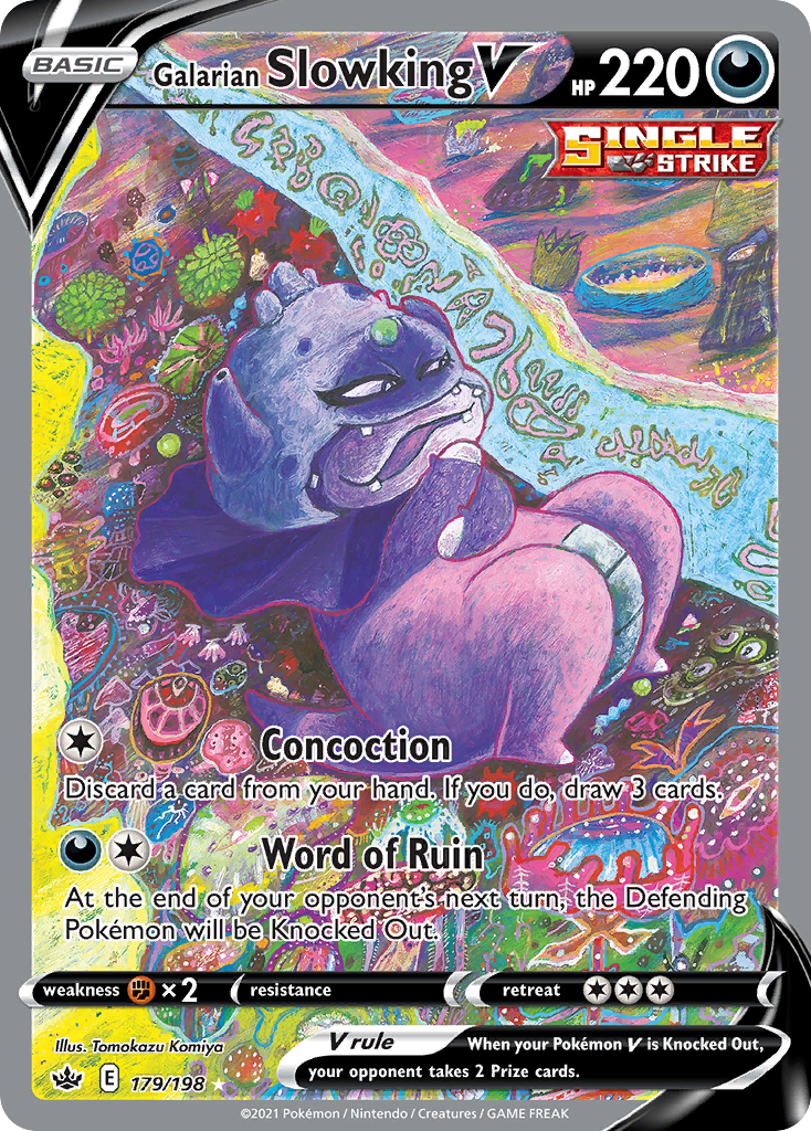 Galarian Slowking V (Alternate Full Art) · Chilling Reign · #179/198