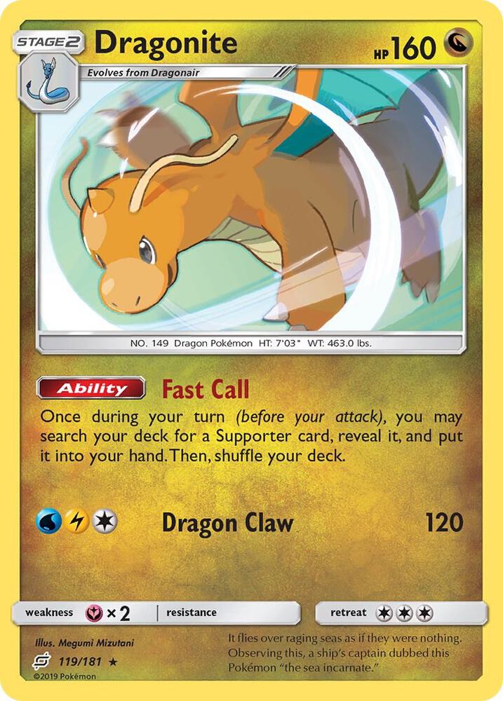 Dragonite #119/181 - SM - Team Up - Near Mint