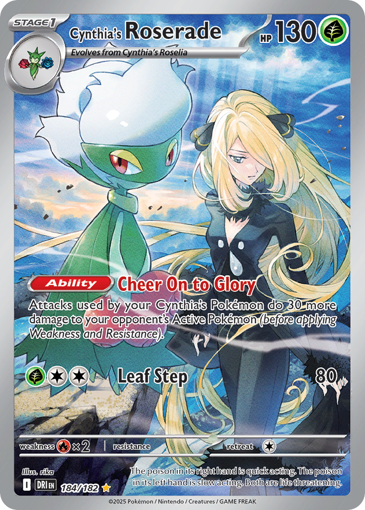Pokémon — Cynthia's Roserade — Destined Rivals (IR)