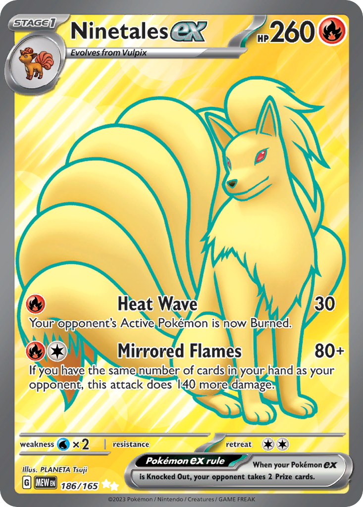 Ninetales ex · SV: 151 · #186/165