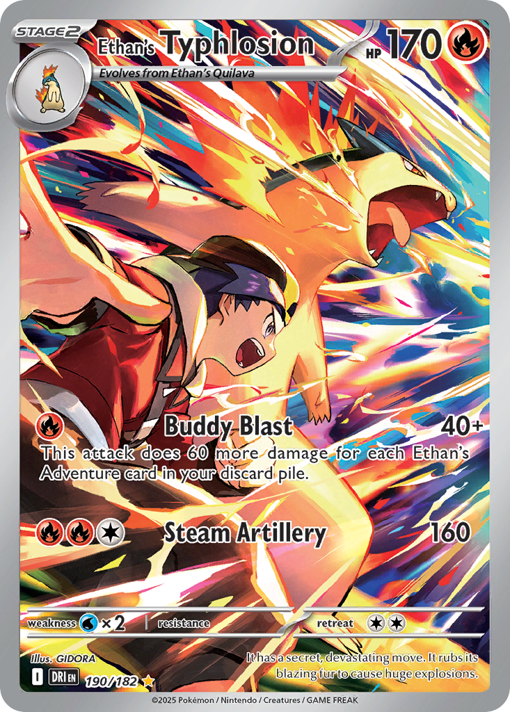 Ethan's Typhlosion · Destined Rivals · #190/182