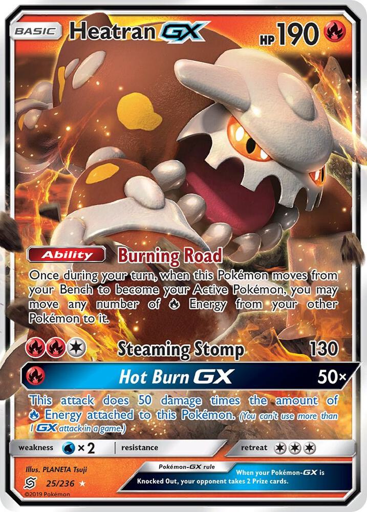 Heatran GX #25/236 - SM - Unified Minds - Near Mint