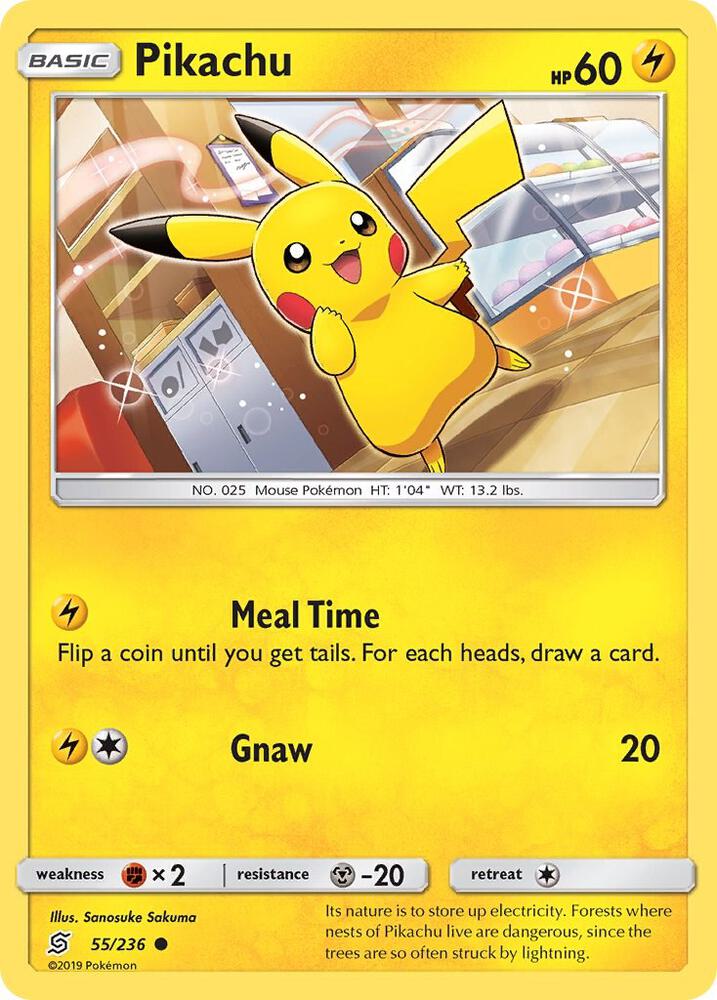 Pikachu (55) #55/236 - SM - Unified Minds - Near Mint