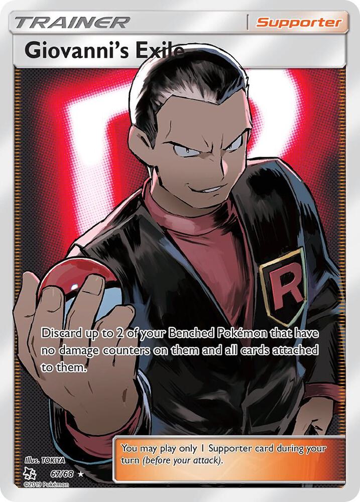 Giovanni's Exile (Full Art) #67/68 - Hidden Fates