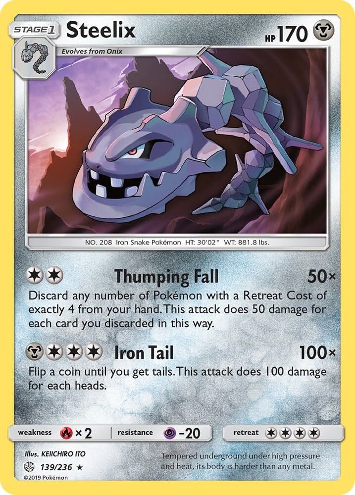 Steelix #139/236 - SM - Cosmic Eclipse - Near Mint