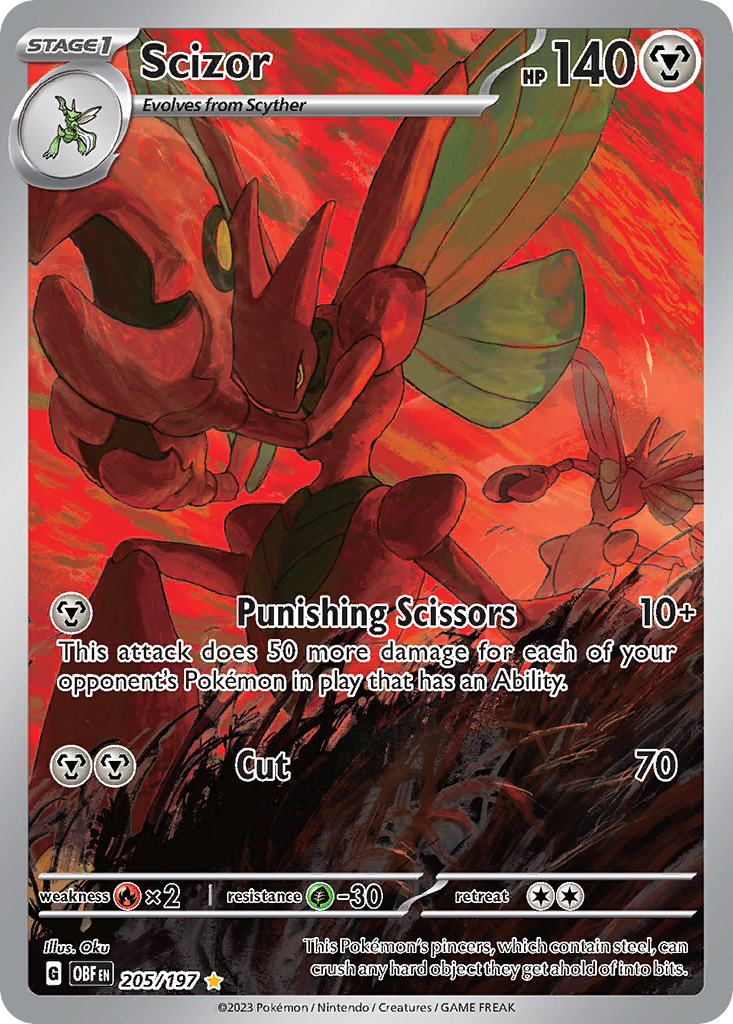 Scizor · Obsidian Flames · #205/197