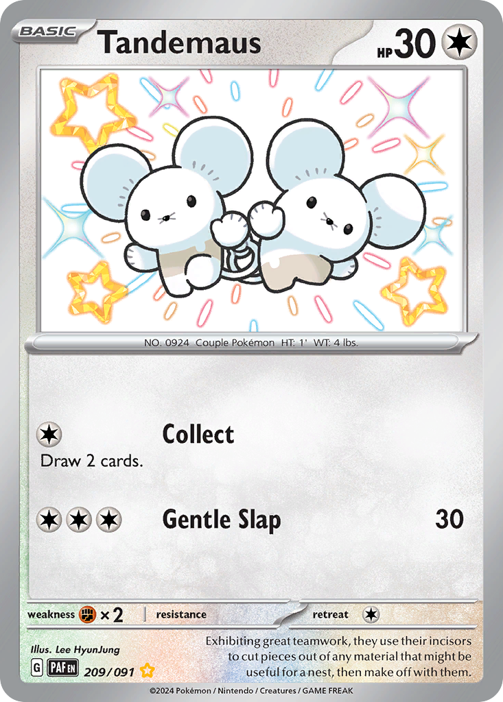 Pokémon — Tandemaus — Paldean Fates (Shiny)