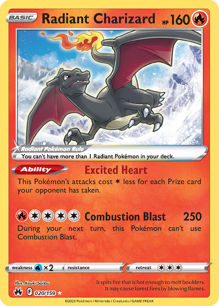 Radiant Charizard · Crown Zenith · #020/159