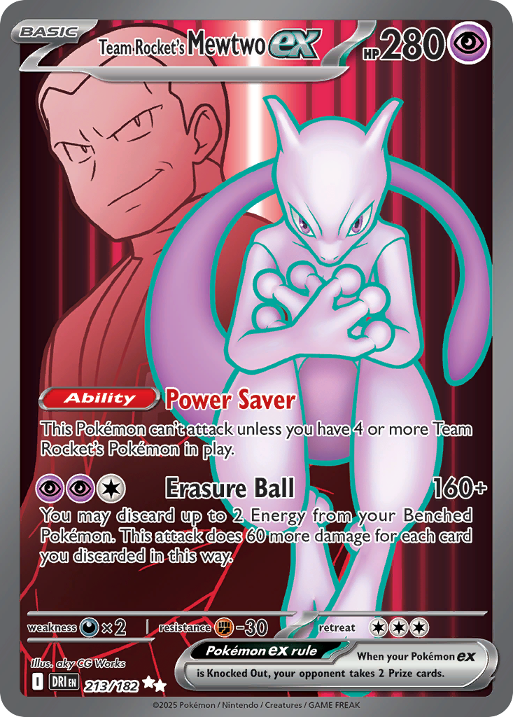 Pokémon — Team Rocket's Mewtwo ex — Destined Rivals (UR)