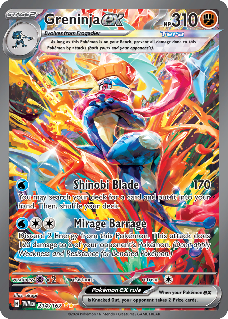 Pokémon — Greninja ex — Twilight Masquerade (SIR)