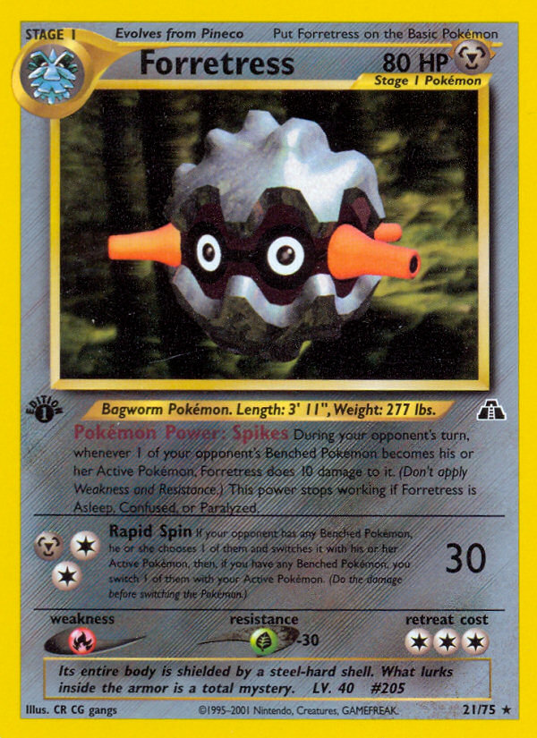 Pokémon — Forretress — Neo Discovery (Rare)