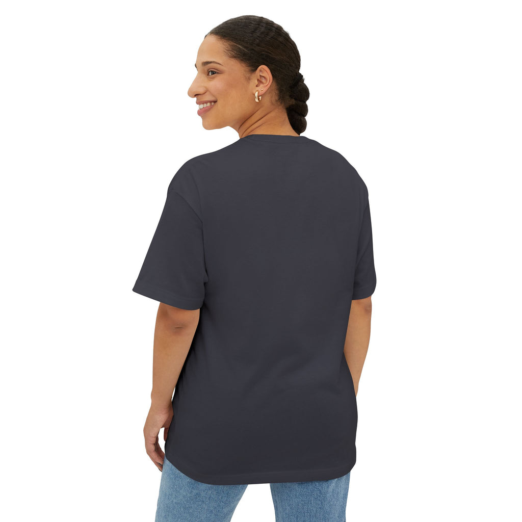 Boxy Tee — Minimal Seashell Sunrise Graphic Tee