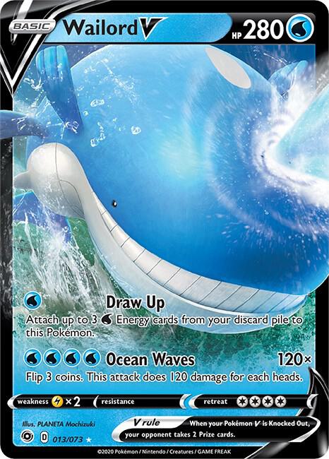 Wailord V #13/73 - Champion's Path - Near Mint