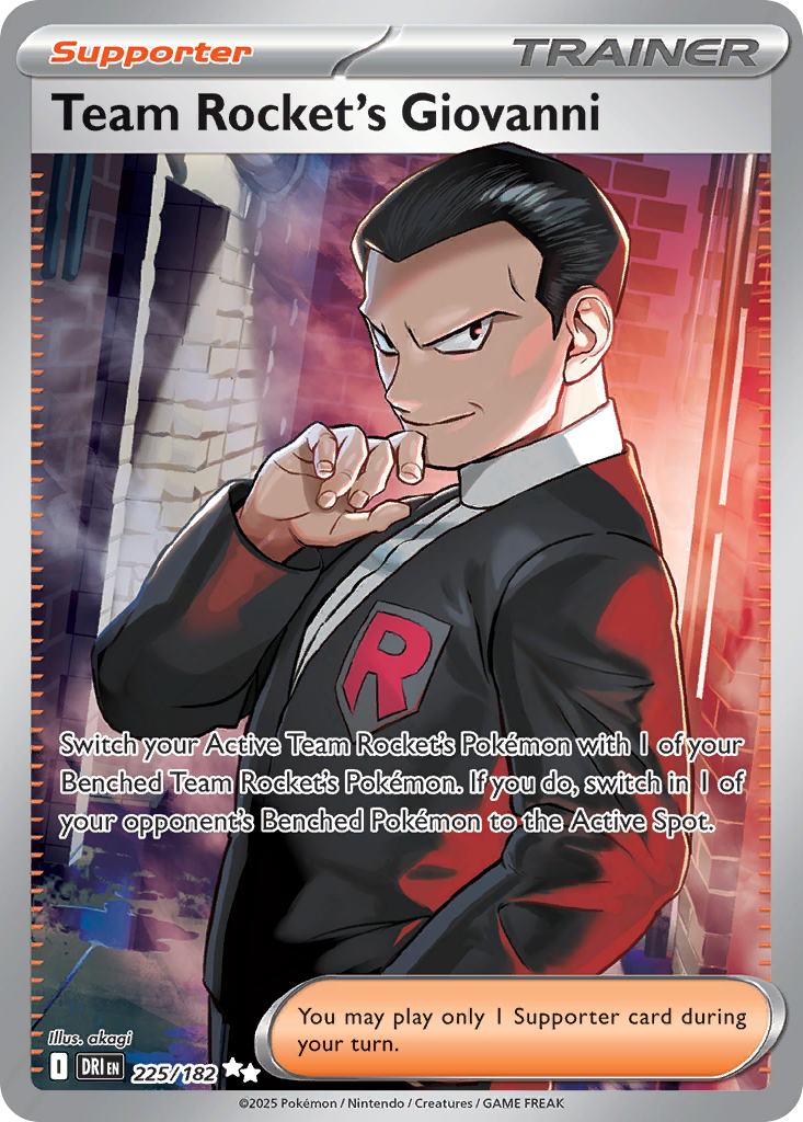 Team Rocket's Giovanni · Destined Rivals · #225/182