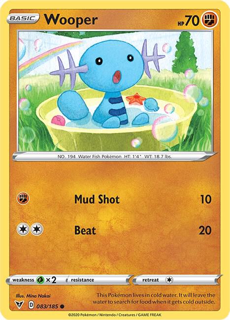 Wooper #083/185 - SWSH04: Vivid Voltage - Near Mint