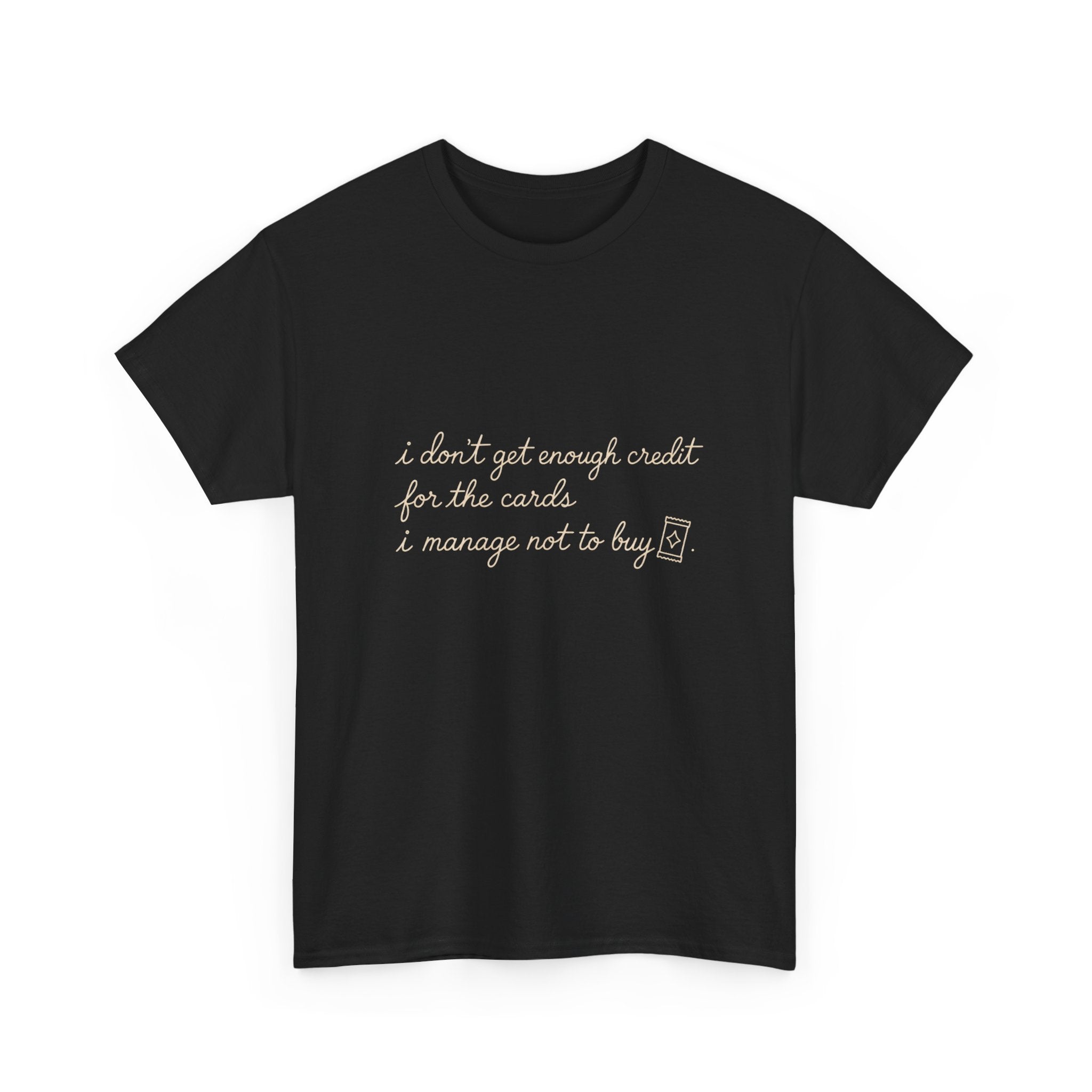 White Tee with Subtle Script Quote – Minimalist Inspirational T-Shirt