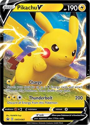 Pikachu V - SWSH061 #SWSH061 - SWSH: Sword & Shield Promo Cards