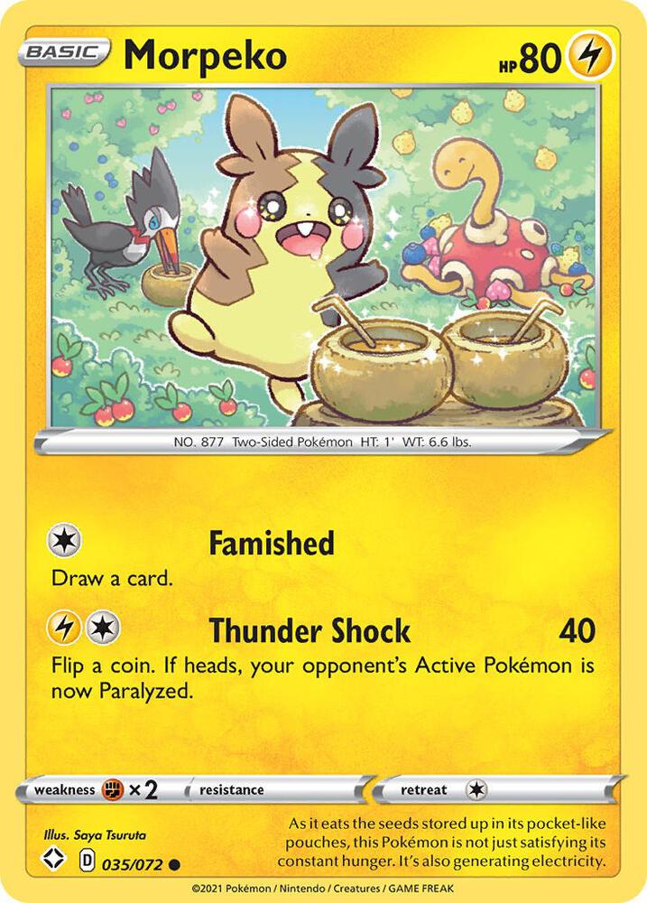 Morpeko (035) #035/072 - Shining Fates - Near Mint